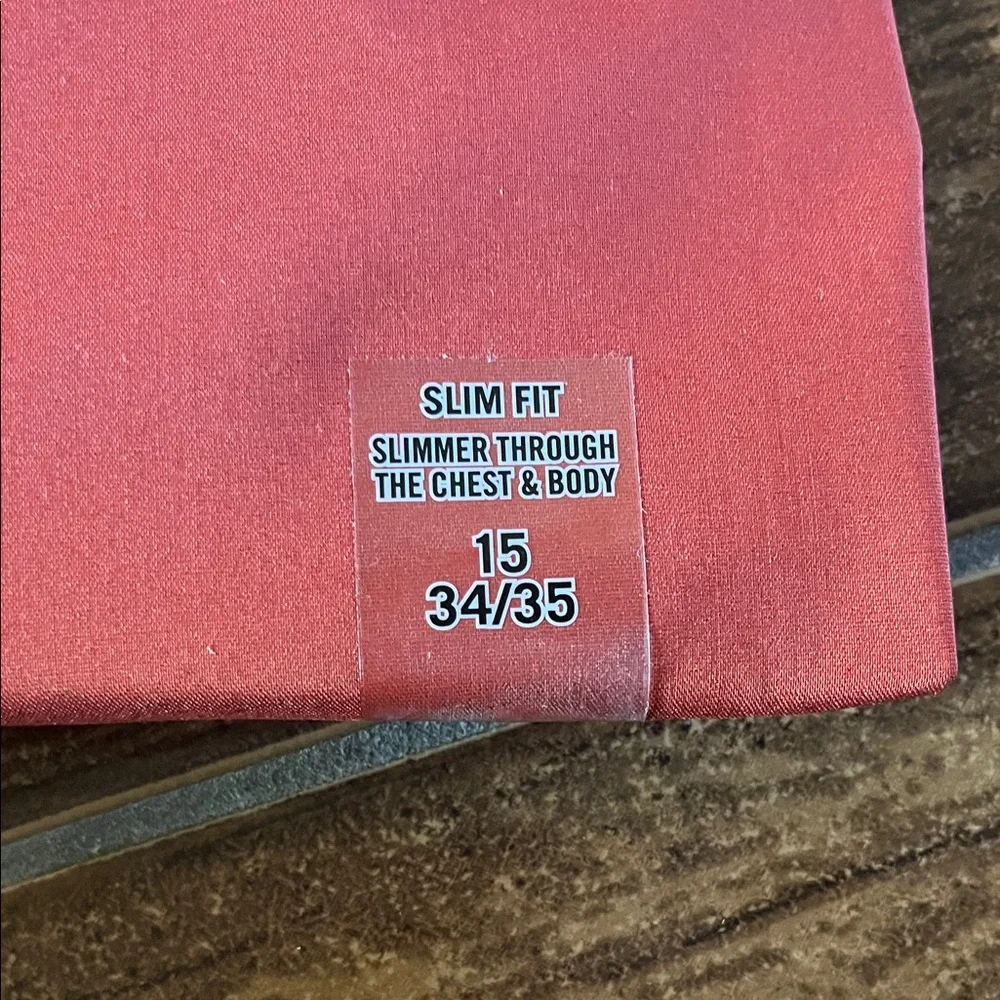 Kenneth Cole Reaction Men's Cherry Red Dress Shirt - Picture 3 of 4